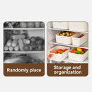 Axyaa Plastic Refrigerator Organizer Storage Box for Kitchen Fruit Vegetable Container