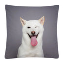 Axyaa Dog Photo Pattern Cushion Cover for Home Sofa Car Decoration