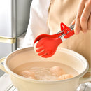 Axyaa Silicone & Stainless Steel Food Tongs for BBQ, Camping, Baking & Cooking