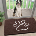 Axyaa Chenille Mud Mat: Quick Dry Dog Door Mat for Muddy Paws
