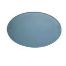 Axyaa Oval Leather Placemat 10PCS - Orange Waterproof Dining Table Mat Home Kitchen