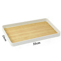 Axyaa Bamboo Style Storage Tray - Multifunctional Kitchen Organizer