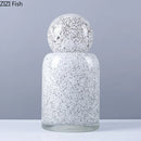 Axyaa Glass Vase with Cover for Flower Arrangements and Hydroponic Display