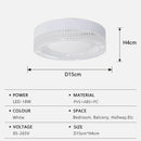 Axyaa Modern Crystal LED Ceiling Light for Home Decor