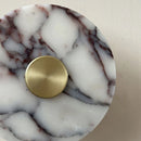Axyaa Marble LED Wall Lamp with Gold Metal Finish