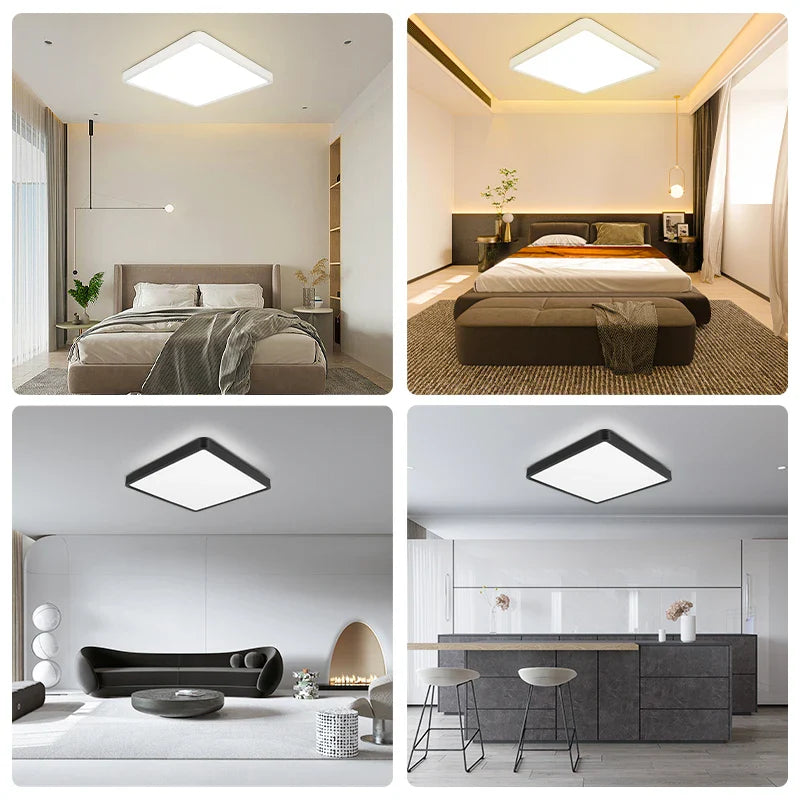 Dimmable LED Ceiling Lamp with Remote Control for Living Room by Axyaa