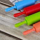 Axyaa Silicone Rolling Pin, Food Grade Fondant Dumpling Cake Tools 22.5x4.5cm