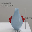 Axyaa Small Glass Vase Colorful Hydroponic Desktop Flower Arrangement Dried Flower Decor