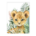 Safari Animal Custom Name Wall Art Prints by Axyaa for Kids Room Decor