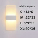 Axyaa Acrylic LED Wall Lamp - Modern Simple Design, Creative Rectangular Ellipse Shape