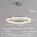 Luxury Crystal Pendant Chandeliers with LED Lights by Axyaa