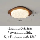 Axyaa Retro Walnut LED Ceiling Light - Nordic Style Home Decor
