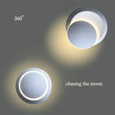 Axyaa LED Crescent Wall Light: Adjustable, Modern Minimalist Design for Bedroom, Living Room