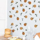 Nordic Orange Fruit Boho Wall Sticker for Kids Bedroom by Axyaa