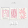 Pink Matisse Leaf Canvas Prints by Axyaa - Abstract Art for Stylish Decor