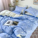 Axyaa Princess Pink Heart Bedding Set - Queen Twin Size - Cute Kawaii Design