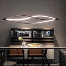 Axyaa Minimalist Aluminum LED Pendant Lamp for Kitchen Dining Island Lighting