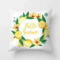 Lemon Pattern Summer Cushion Cover for Sofa Decor by Axyaa