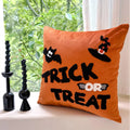 Embroidered Halloween Pillowcase Cojines Orange Pumpkin Spider Web Pillowcases