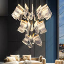 Axyaa Luxury Crystal Chandelier for Home Decor & Lighting in Dining Living Room