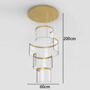 Axyaa Light Luxury Staircase Pendant Lights for Modern Home and Living Room