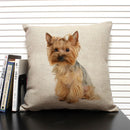 Axyaa Dog Pattern Cushion Cover for Family Sofa and Car Decoration