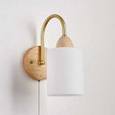 Axyaa LED Wall Lights Pull Chain Switch Modern Bedside Lamp Decoration