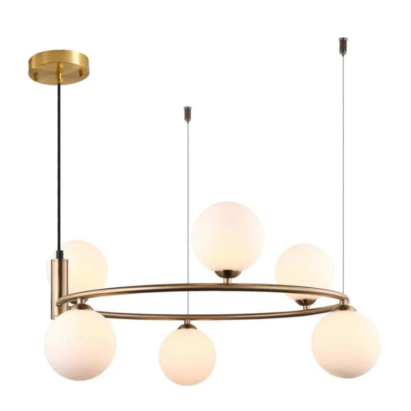 Axyaa Nordic Personality Pendant Light Molecular Dining Room Hanging Lamp