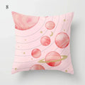 Axyaa Pink Psychedelic Landscape Print Pillowcase for Bedroom Living Room