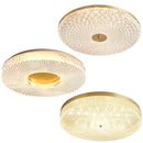 Axyaa Light Luxury LED Round Acrylic Ceiling Lamp for Bedroom Living Room
