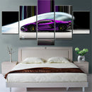 Axyaa Vehicle Poster Set | 5-Piece Canvas Wall Art for Home Decor & Living Room