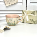 Axyaa Ceramic Mug with Lid - Large Capacity, Multi-functional Breakfast Cup and Yogurt Bowl