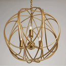 Axyaa Gold Vintage Metal Chandelier Pendant Lamp for Dining Room Kitchen Bedroom