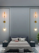 Axyaa Modern Gold Metal Wall Light for Bedroom and Living Room Decoration
