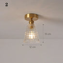 Axyaa Glass Pendant Ceiling Lamp for Kitchen Bedroom LED Lights Fixtures E27
