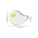 Axyaa Duck Ceramic Tableware Set - Shallow Plate, Soup Bowl, Seasoning Dish, Snack Plate