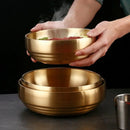 Axyaa Double Layer Stainless Steel Seasoning Bowl - Food Tableware