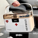 Axyaa Medicine Storage Box: Clear, Lockable Drawer - Large Capacity for First Aid & Medication