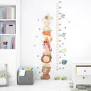 Nordic Animal Height Measure Wall Stickers for Kids Room by Axyaa