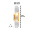 Axyaa All Copper Wall Lamp Marble LED Wall Lamp for Bedroom Corridor Living Room