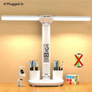 Axyaa Rechargeable Study Lamp with Fan, LED Clock Display, Reading Light