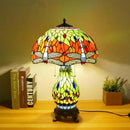 Axyaa Luxe Stained Glass Table Lamp for Living Room and Bedroom