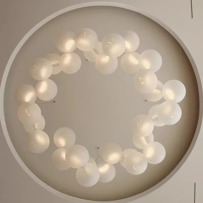 Nordic Acrylic Ball Pendant Lamps for Living Room by Axyaa