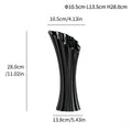 Axyaa Modern Striped Ceramic Vase: High-end Home Decoration Ornament