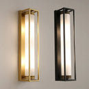Axyaa Minimalist Iron Glass Wall Lamp for Bedroom Living Room Decor