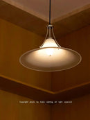 Axyaa Modern Horn Glass Chandelier Pendant for Dining Room Bedroom