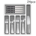 Axyaa 48-Piece Stainless Steel Tableware Set with Storage Box