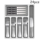 Axyaa 48-Piece Stainless Steel Tableware Set with Storage Box