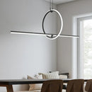 Axyaa Gold Black Geometric Pendant Lamp LED Chandelier for Living Bedroom Decoration