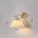 Axyaa LED Fabric Wall Lamp: Stylish Retro Decorative Lighting for Home and Hotel